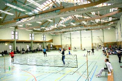 Halle während des Spielbetriebs