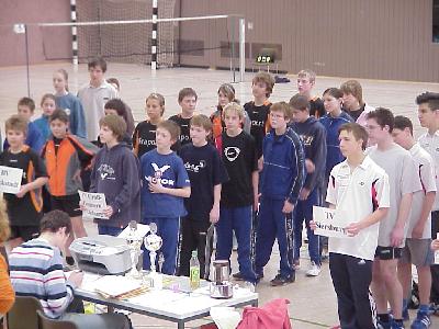 Teilnehmende Schülermannschaften