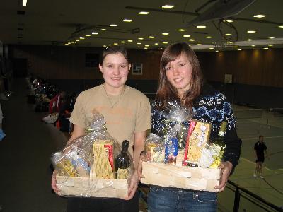 Sieger im Damendoppel:

Kaja und Mascha Bahro (SG Dornheim)