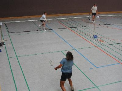 Bernd Seifert, mein Gegner aus dem Halbfinale. Hier im Spiel gegen Friedel.