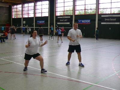 Am Samstag wurde das Mixed gespielt.