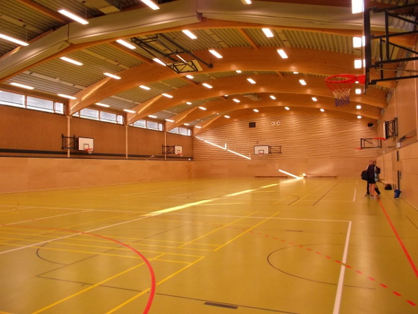 Sporthalle Auf der Leer Dieburg - Innenansicht