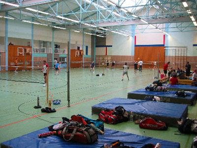 Blick in die Sporthalle der Berufsbildenen Schule (Ringstraße, Bad Kreuznach)