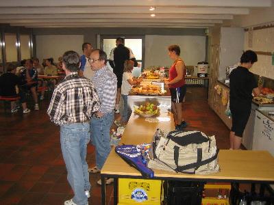 ... auch in der Cafeteria war einiges los.