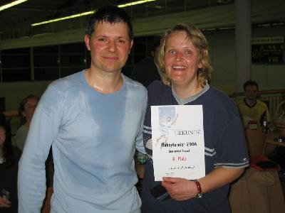 Erschöpft, aber zufrieden: Astrid und Michael erreichten den 3. Platz.