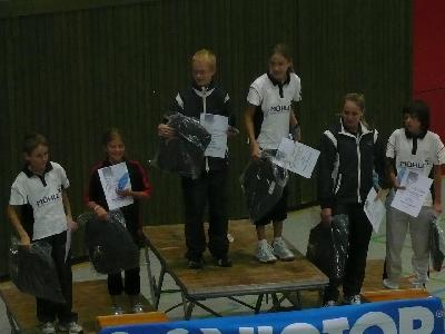 Sieger Mixed U13

1. Jan Langmaack / Julia Niebergall (TV Dieburg)
2. Jonas Hechler / Michelle Weber (TV Dieburg / TSG Messel)
3. Niklas Rauch / Stella Maschemer (TV Dieburg)