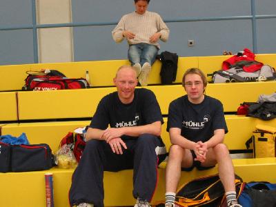 Jens und Mirko belegten im Herrendoppel der Spielklasse 2 (B- und C-Klasse) den zweiten Platz.