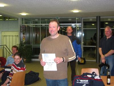 Gerd (und Jutta) kamen auf den 2. Platz.