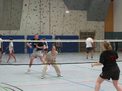 Gerd und Yvonnne im Halbfinale. Das Spiel ging kanpp in 3 Sätzen verloren.