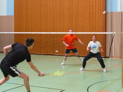 Gerd und Sabrina in einem Vorrundenspiel