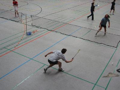 Friedel spielte ebenfalls im Herreneinzel mit. Er schied aber bereits in der Vorrunde aus.