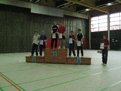 Siegerehrung Jungen-Doppel U15